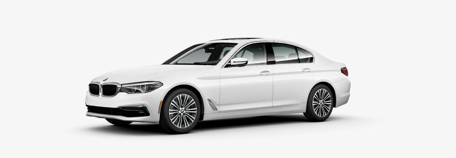 2019 BMW 540i Sedan Front White Exterior 2019 BMW 540i Sedan Front White Exterior
